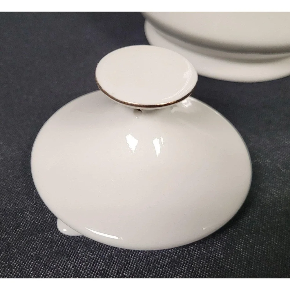 Silverie Fine China Tea Pot Coffee Pot with Lid (SIV11 Pattern) Vintage 1980s